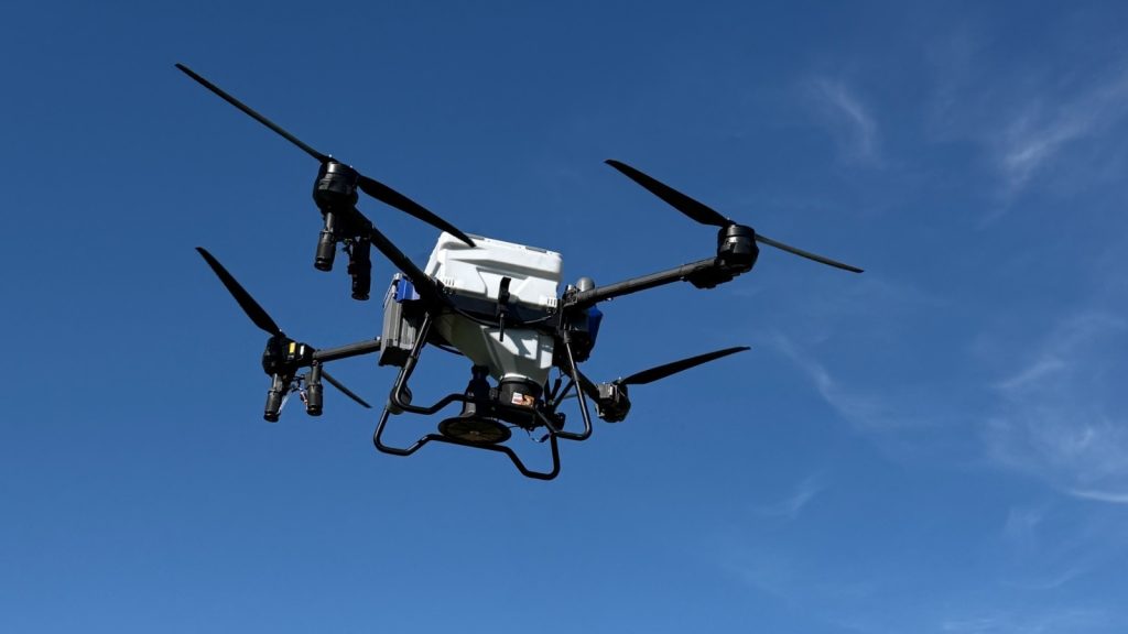 J170 EAVISON spray drone demo near Westlock