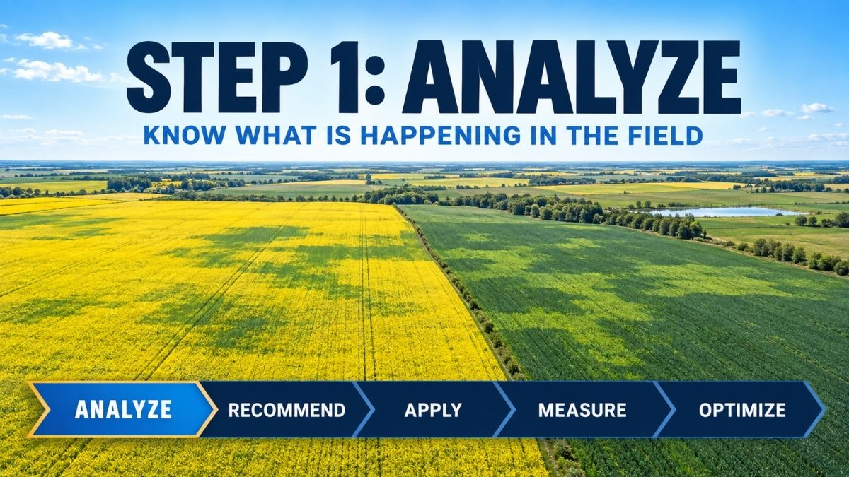 Step 1 Analyze in the Ag Drones Crop Performance System