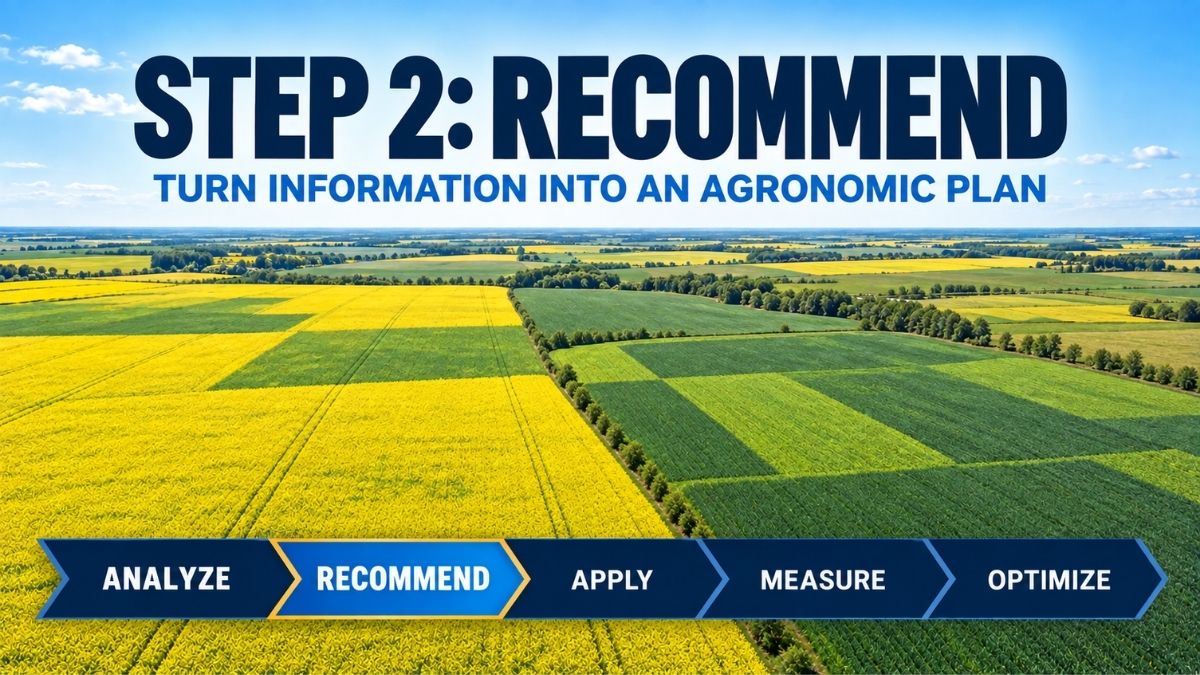 Step 2 Recommend in the Ag Drones Crop Performance System