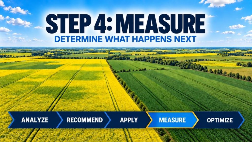 Step 4 Measure in the Ag Drones Crop Performance System
