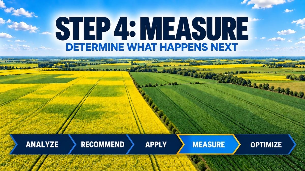Step 4 Measure in the Ag Drones Crop Performance System