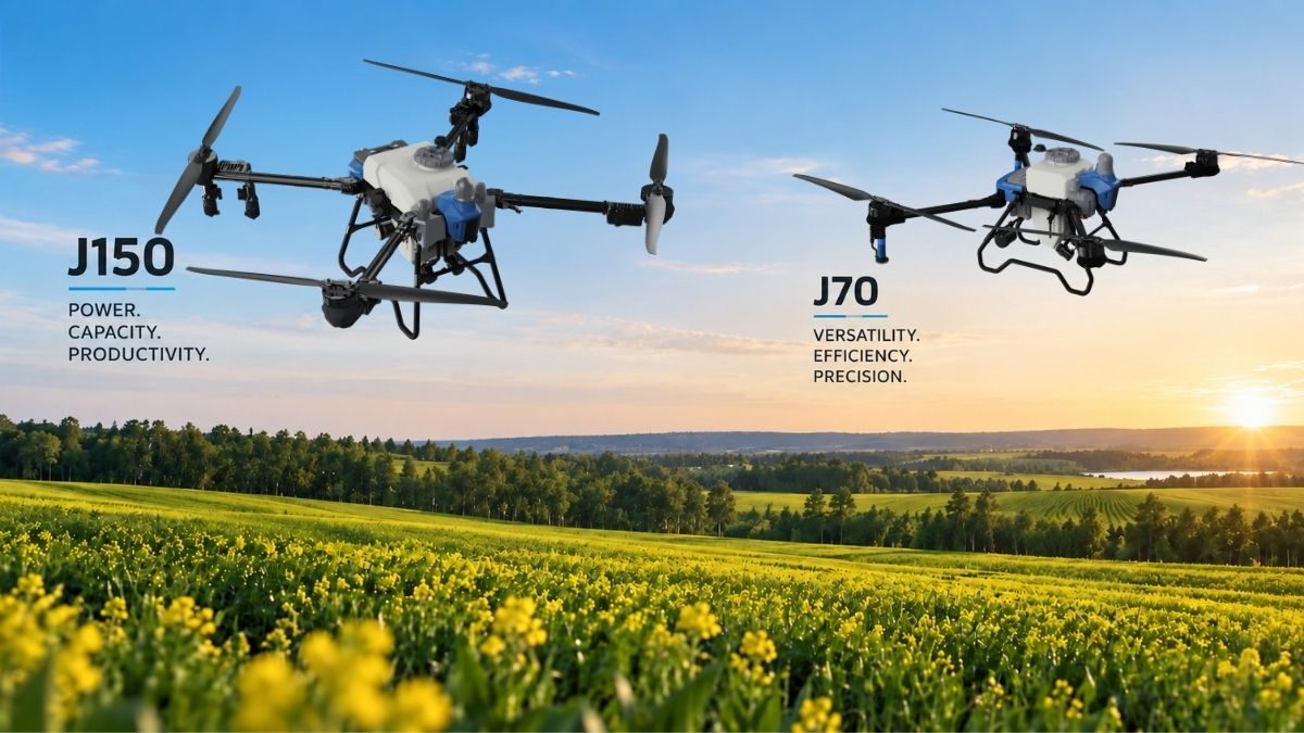 EAVISION J150 and J70 agricultural drones for precision crop application